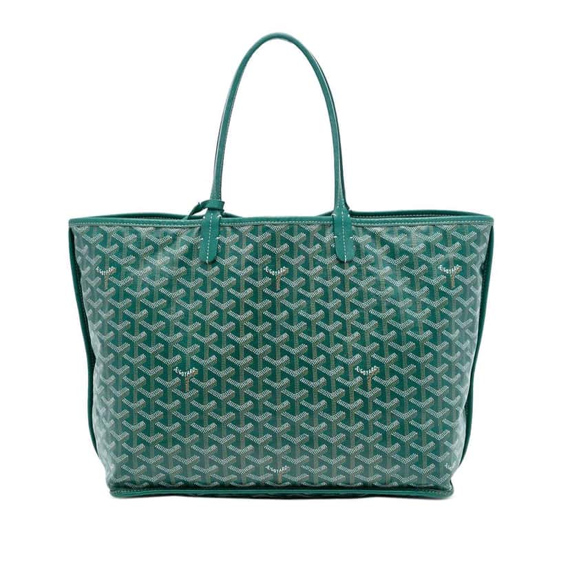 Goyard Goyardine Reversible Anjou PM Green Canvas Very good condition - Front View