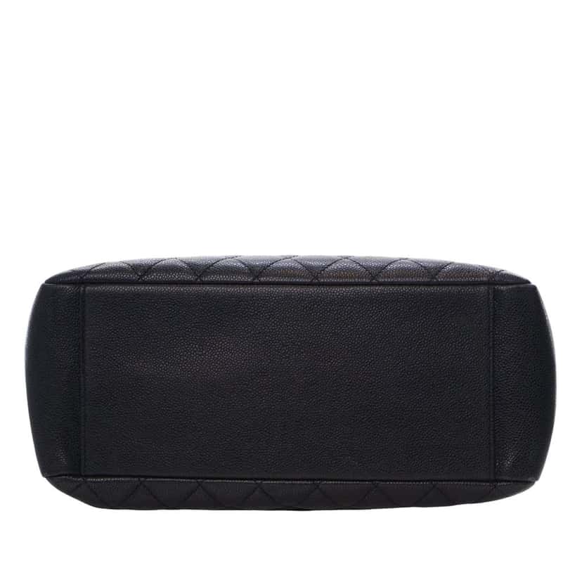 Chanel Caviar Grand Shopping Tote Black Leather Good condition - Inside View