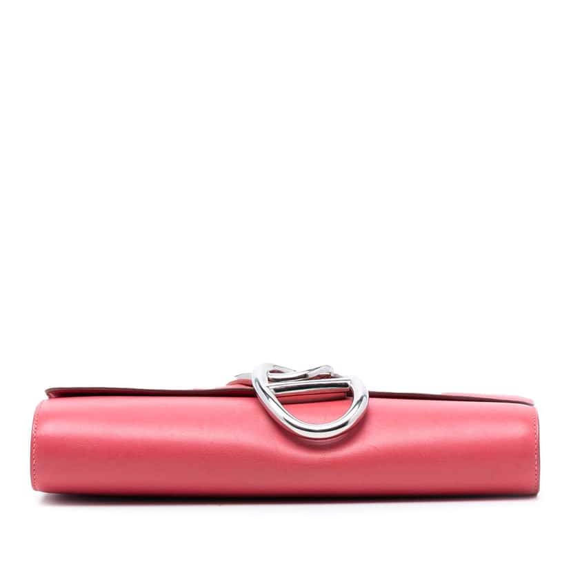 Hermès Tadelakt Egee Clutch Pink Leather Very good condition - Inside View
