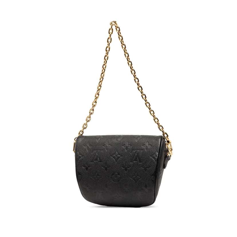 Louis Vuitton Monogram Empreinte Mini Bumbag Black Leather Very good condition - Back View