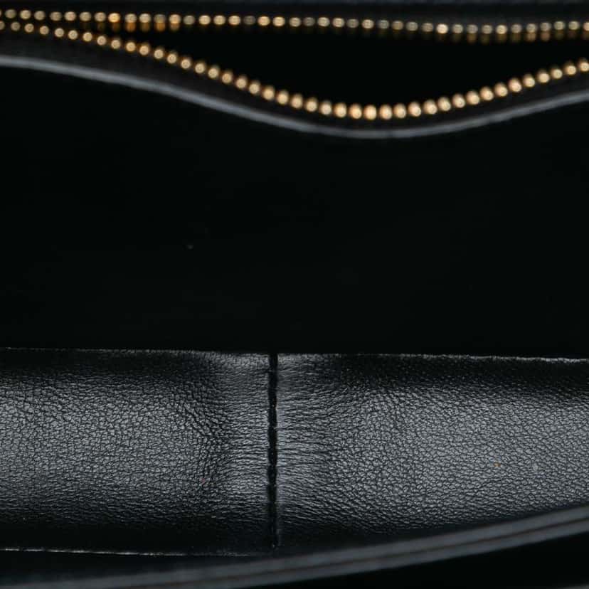 Celine Teen Shiny Calfskin Triomphe Crossbody Black Leather Good condition - Model View