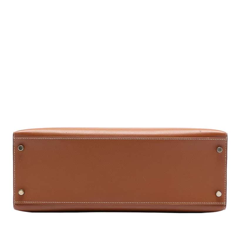 Hermès Epsom Kelly II Sellier 35 Brown Leather Good condition - Inside View