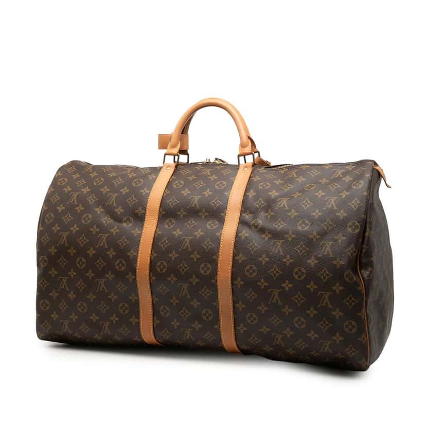 Louis Vuitton Monogram Keepall 60 Brown Good condition - Back View