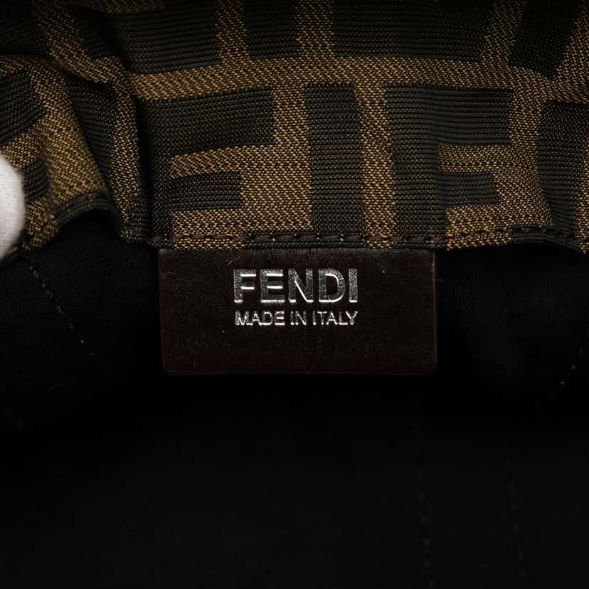 Fendi Zucca Canvas Vertical Tote Brown Canvas Very good condition - Box View