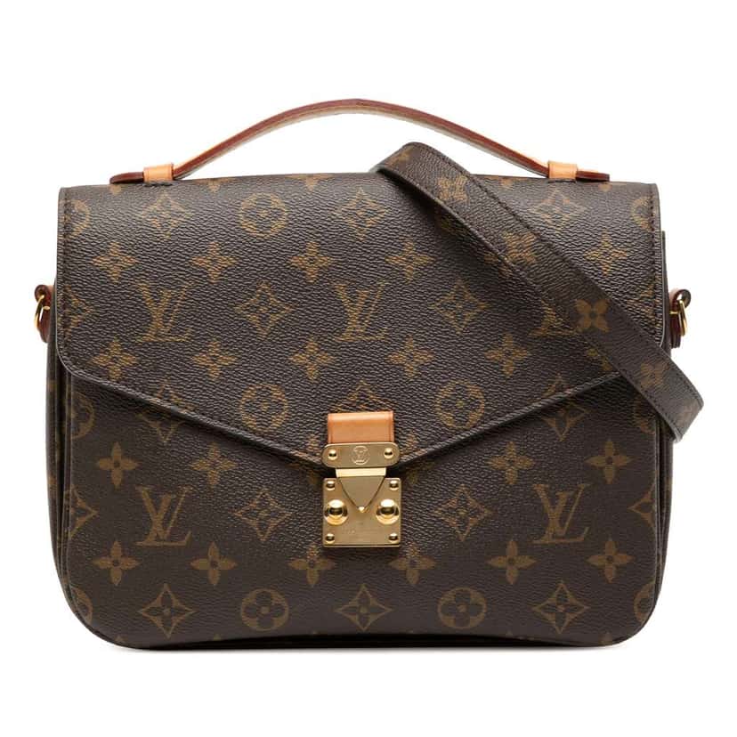 Louis Vuitton Monogram Pochette Metis Brown Good condition - Front View