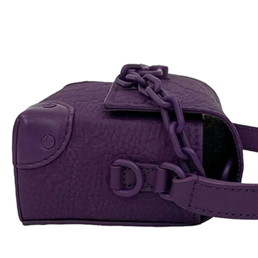Louis Vuitton Monogram Taurillon Steamer Wearable Wallet Purple Leather Good condition - Box View