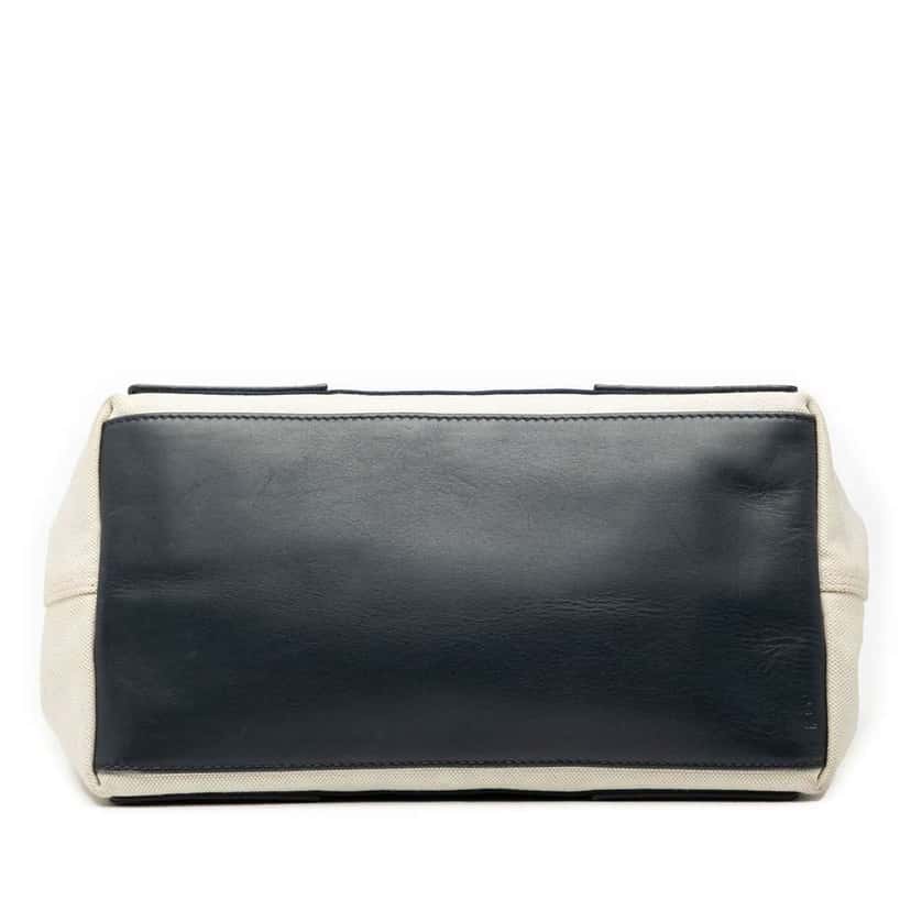 Balenciaga Canvas Navy Cabas Tote S White Canvas Good condition - Inside View