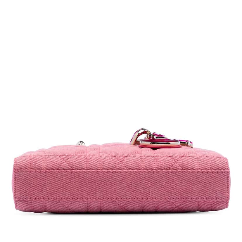 Dior Medium Denim Macrocannage Lady D Joy Pink Denim Very good condition - Inside View