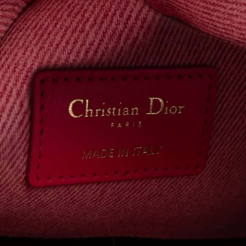 Dior Medium Denim Macrocannage Lady D Joy Pink Denim Very good condition - Box View