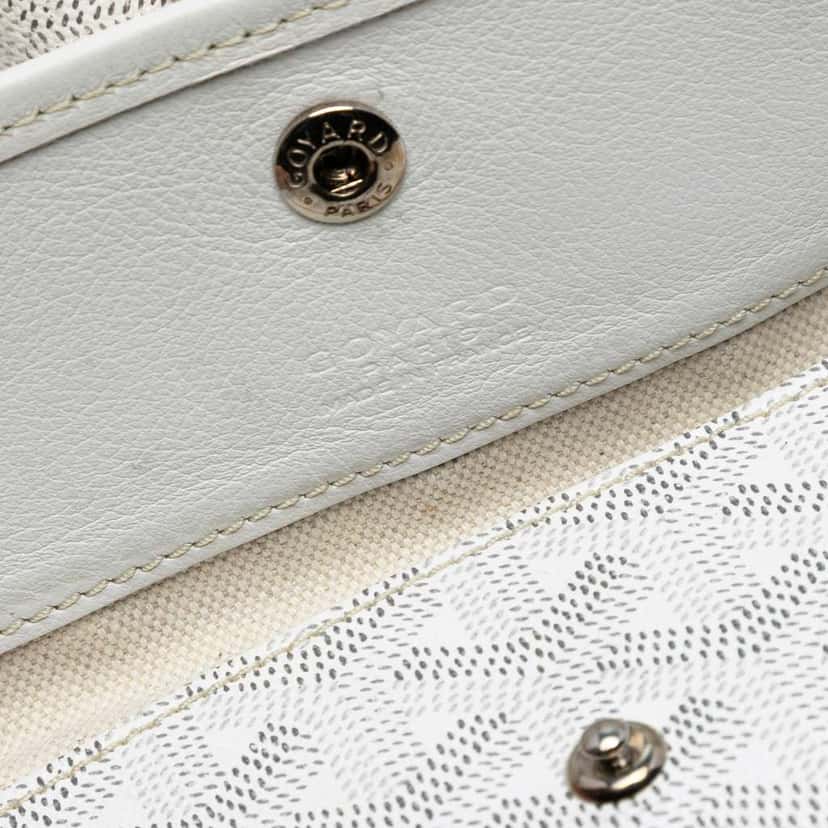 Goyard Goyardine Saint Louis PM White Canvas Very good condition - Box View
