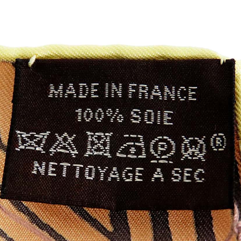 Hermès Jeu des Omnibus Remix Silk Scarf 90 Orange Silk Good condition - Back View