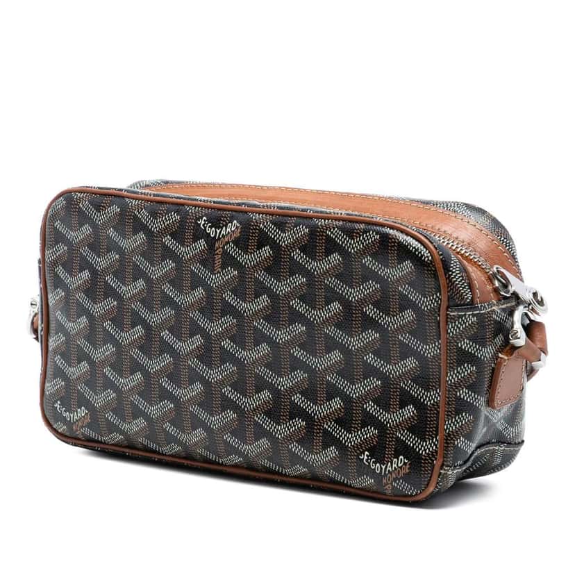 Goyard Goyardine Sac Cap Vert Black Canvas Very good condition - Back View