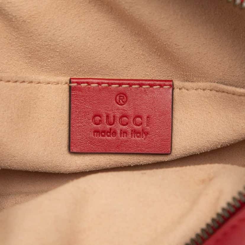 Gucci GG Marmont Matelasse Leather Belt Bag Red Leather Good condition - Box View