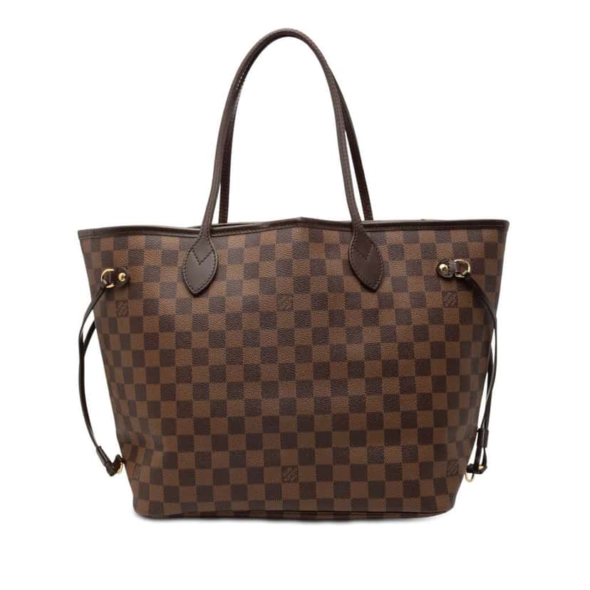 Louis Vuitton Damier Ebene Neverfull MM Brown Good condition - Front View