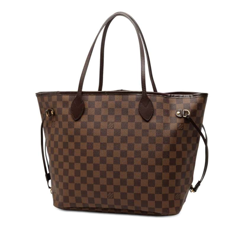 Louis Vuitton Damier Ebene Neverfull MM Brown Good condition - Back View