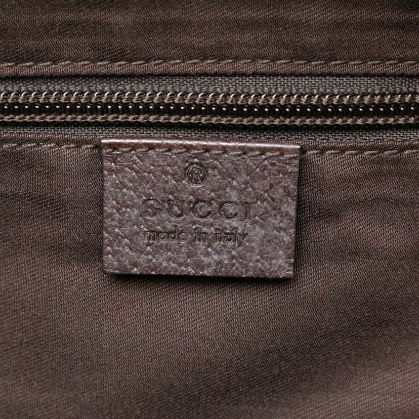 Gucci GG Canvas Web Tote Brown Canvas Good condition - Box View