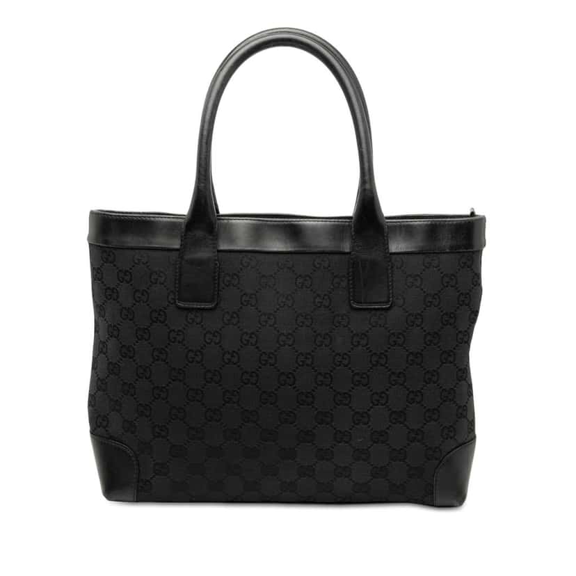 Gucci GG Canvas Tote Black Canvas Good condition - Front View
