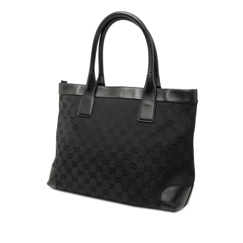 Gucci GG Canvas Tote Black Canvas Good condition - Back View