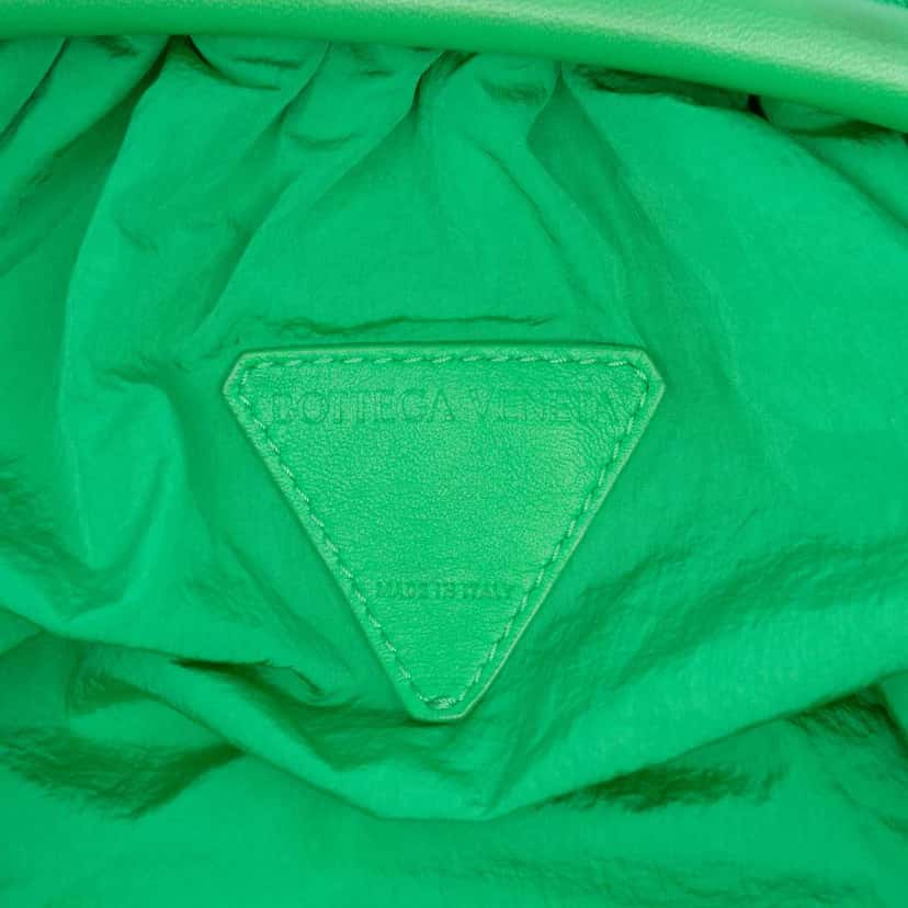 Bottega Veneta Terry Cloth The Pouch Green Cotton Very good condition - Box View