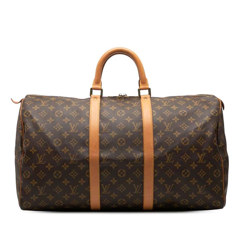 Louis Vuitton Monogram Keepall 50 Brown Good condition - Front View