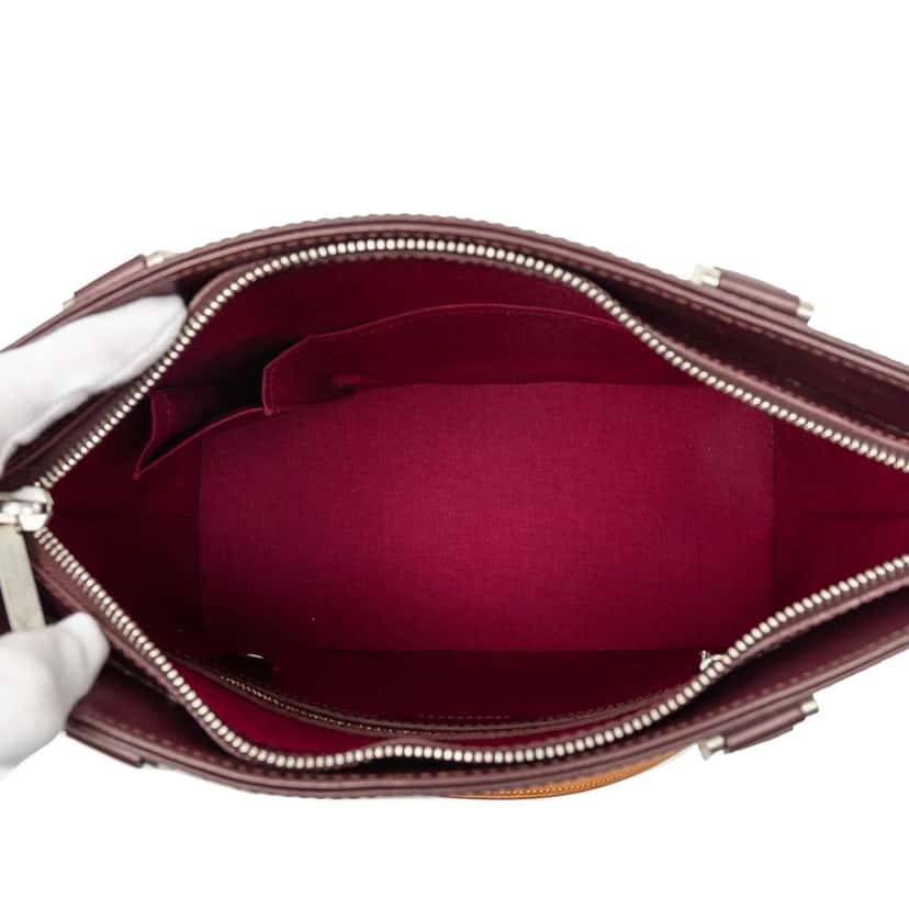 Louis Vuitton Monogram Mat Stockton Red Leather Good condition - Model View