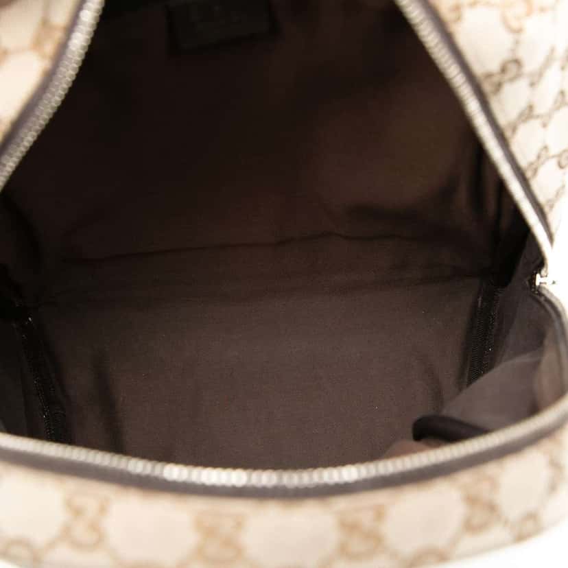 Gucci GG Canvas Backpack Brown Canvas Fair condition - Model View