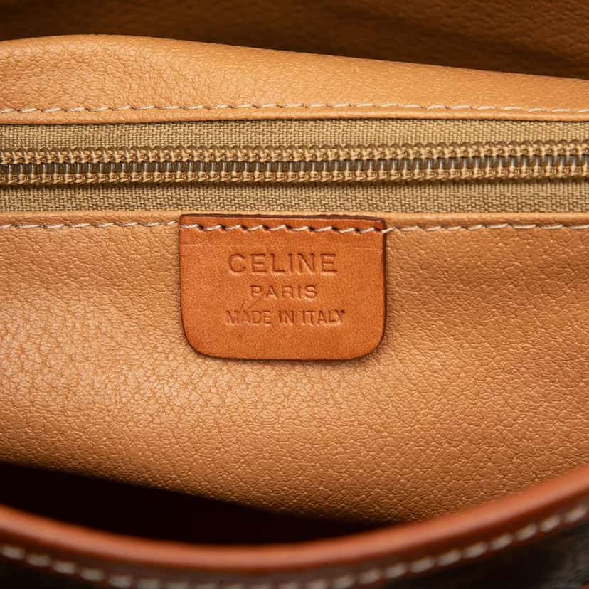 Celine Macadam Coated Canvas Tote Brown Canvas Good condition - Box View