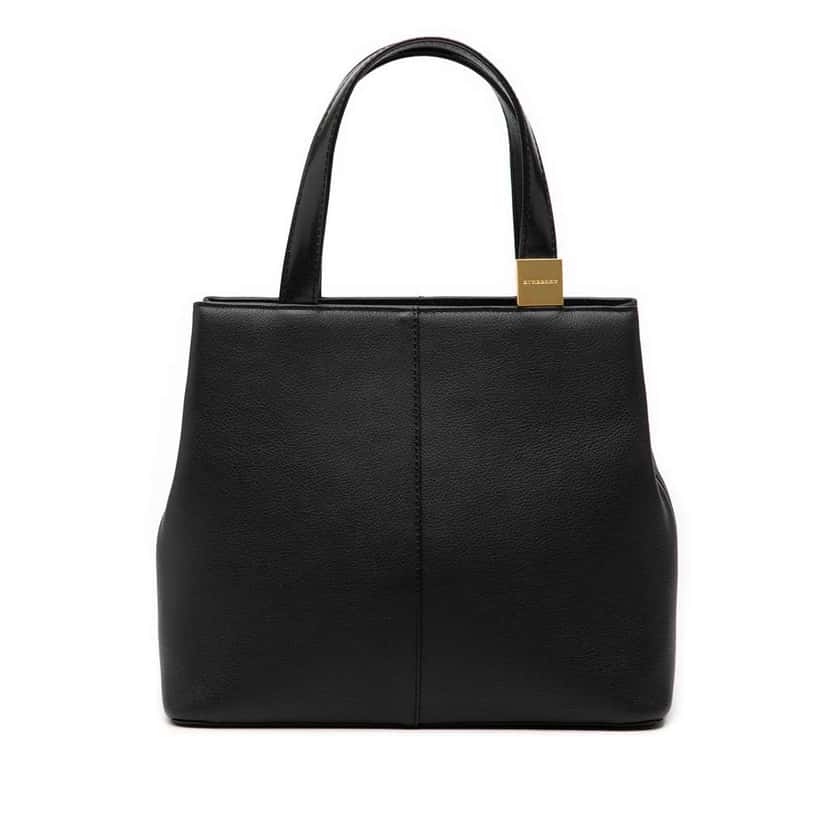 Burberry Leather Tote Black Leather Good condition - Front View