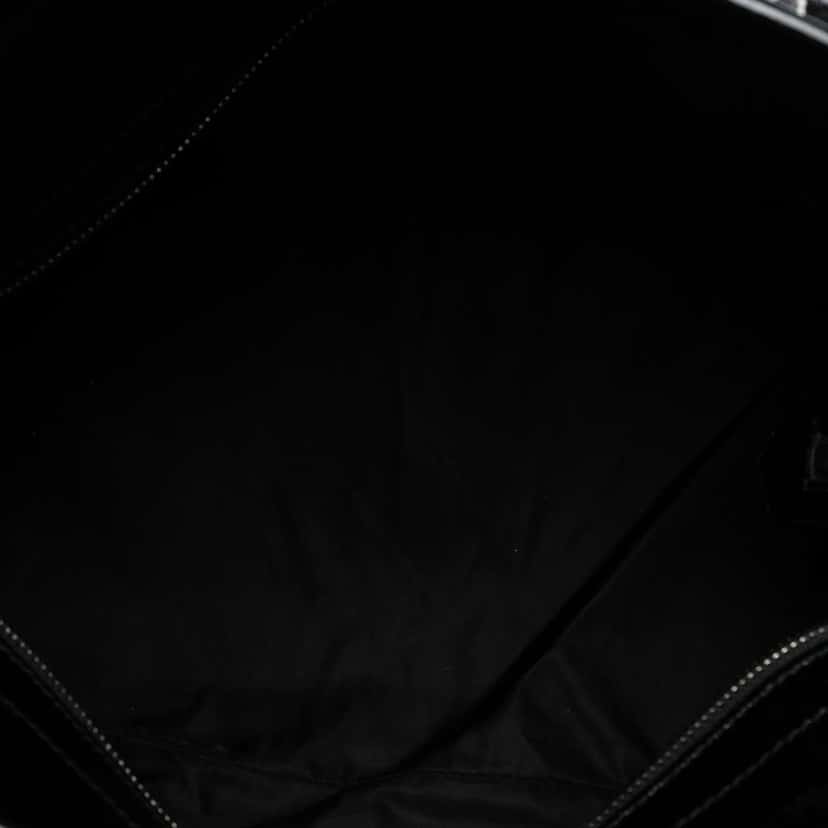 Burberry Beat Check Nylon Lowry Satchel Grey Very good condition - Model View