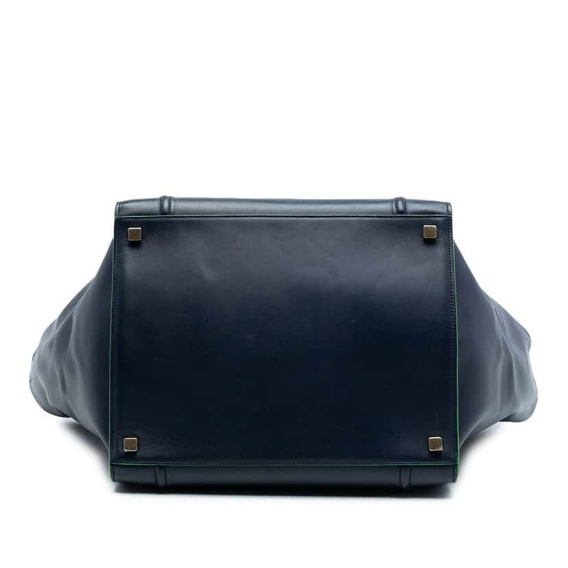 Celine Medium Leather Phantom Luggage Tote Blue Leather Good condition - Inside View