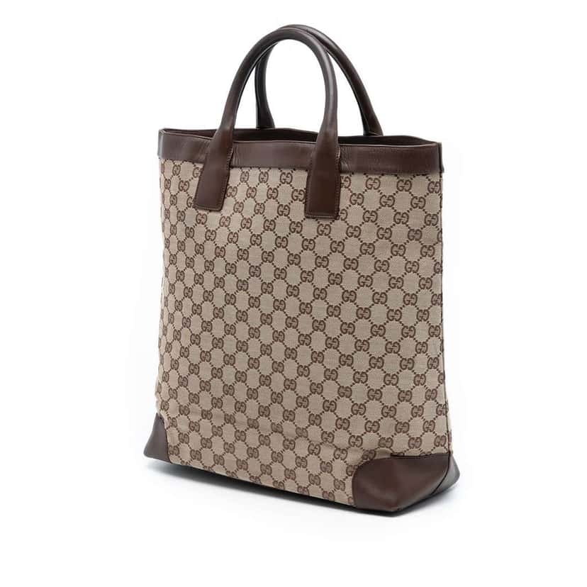 Gucci GG Canvas Tote Brown Canvas Good condition - Back View
