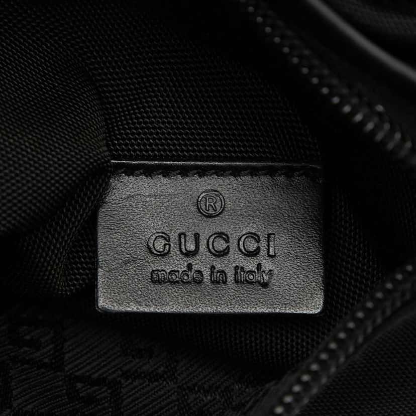 Gucci Nylon Double Pocket Belt Bag Black Very good condition - Box View
