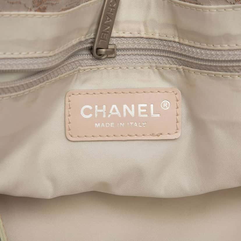 Chanel New Travel Line Nylon Tote Brown Good condition - Box View