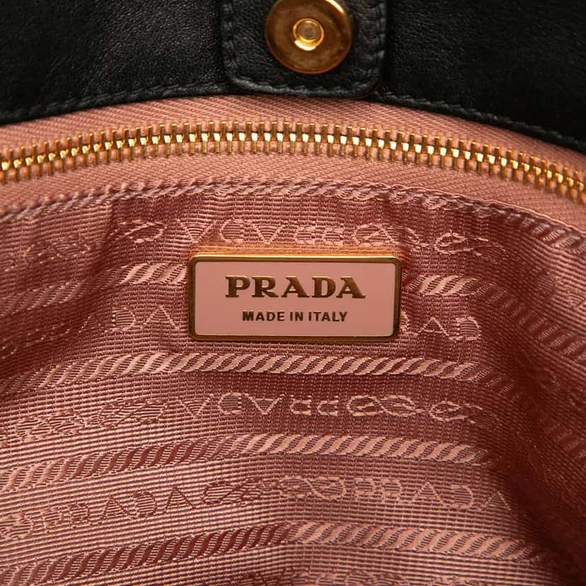 Prada Tessuto Fiocco Bow Tote Black Very good condition - Box View