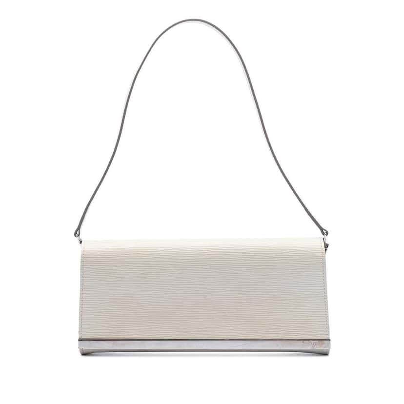 Louis Vuitton Epi Sevigne Clutch Brown Leather Very good condition - Front View