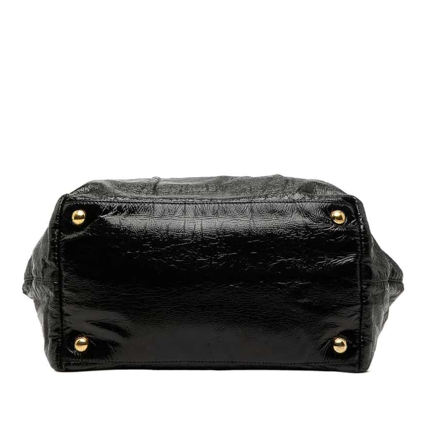 Prada Nappa Fiocco Bow Tote Black Leather Good condition - Inside View