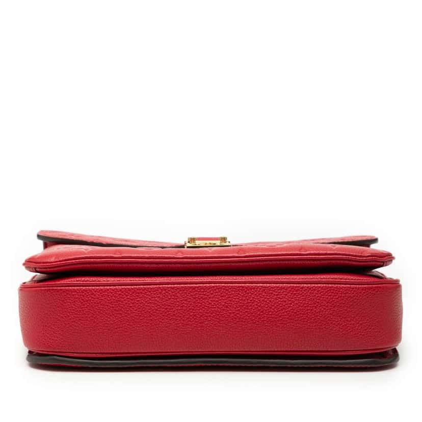 Louis Vuitton Monogram Empreinte Pochette Metis Red Leather Good condition - Inside View