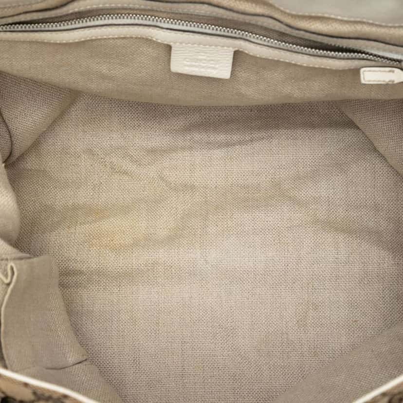 Gucci Medium GG Canvas Icon Bit Tote Brown Canvas Very good condition - Model View