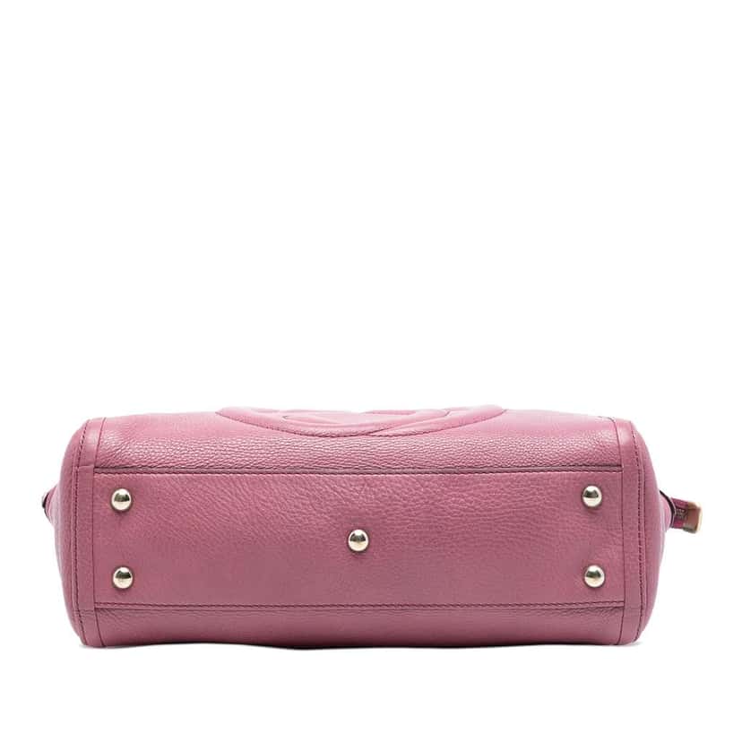 Gucci Small Leather Soho Working Tote Pink Leather Very good condition - Inside View
