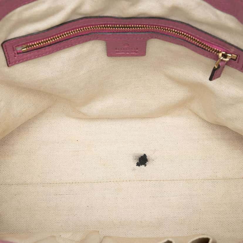 Gucci Small Leather Soho Working Tote Pink Leather Very good condition - Model View