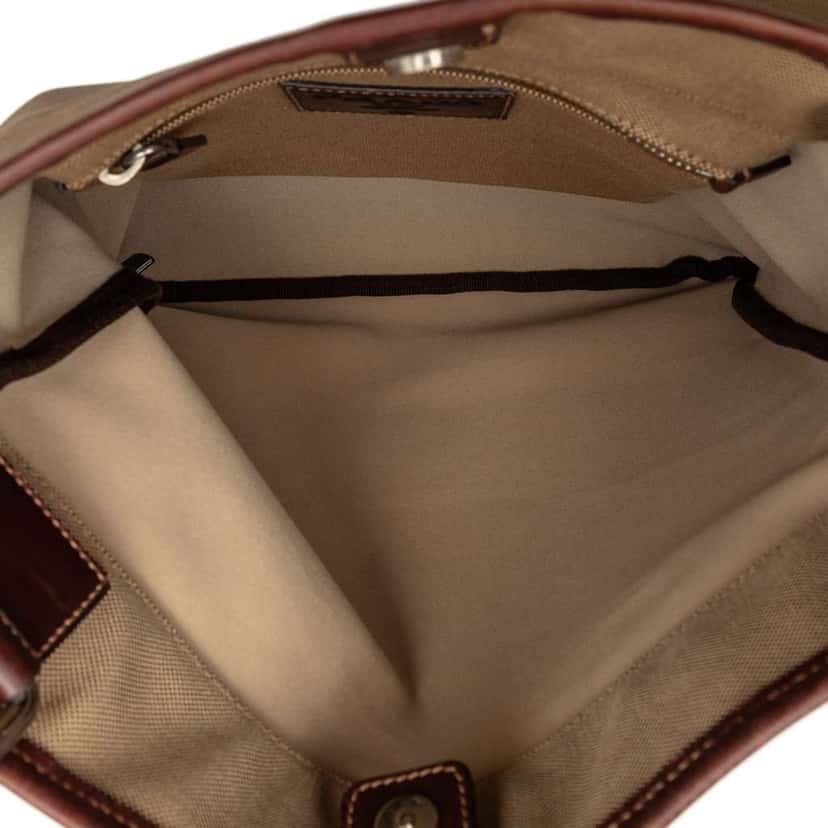 Prada Canvas Canapa Logo Crossbody Brown Canvas Very good condition - Model View