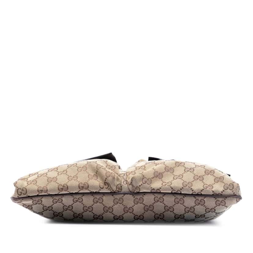 Gucci GG Canvas Web Double Pocket Crossbody Brown Canvas Very good condition - Inside View