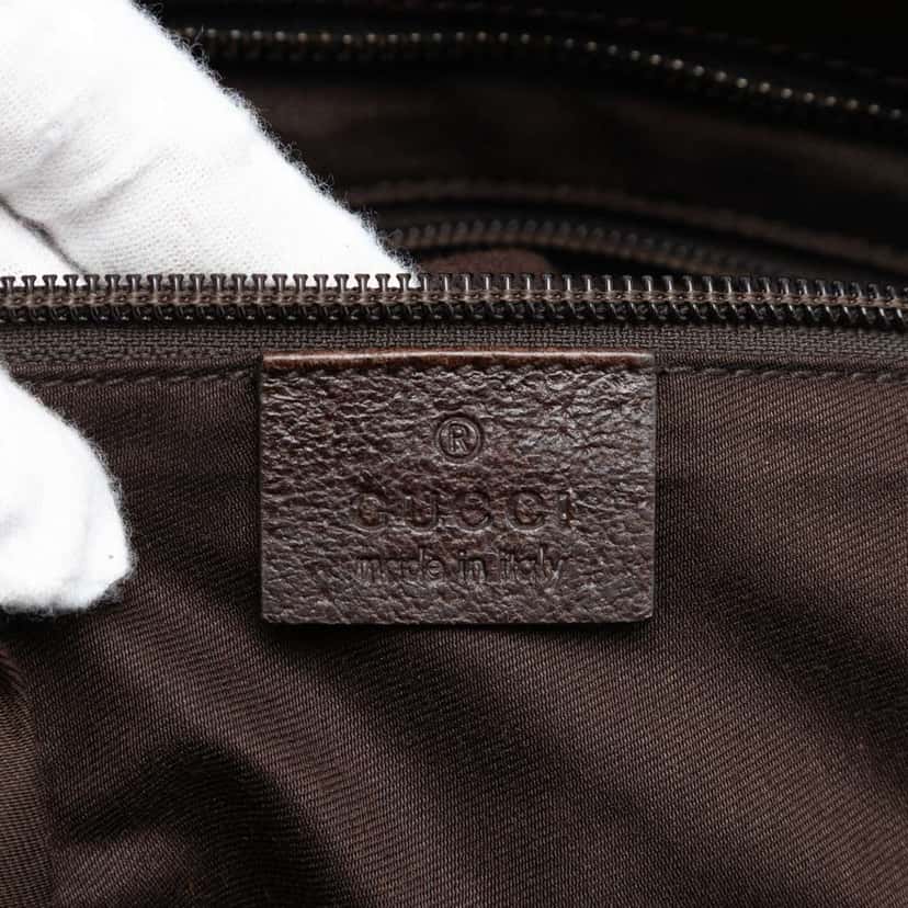 Gucci GG Canvas Web Double Pocket Crossbody Brown Canvas Very good condition - Box View