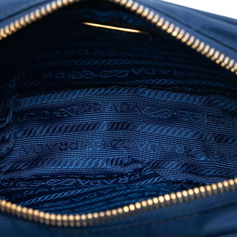 Prada Tessuto Fiocco Camera Bag Blue Very good condition - Model View