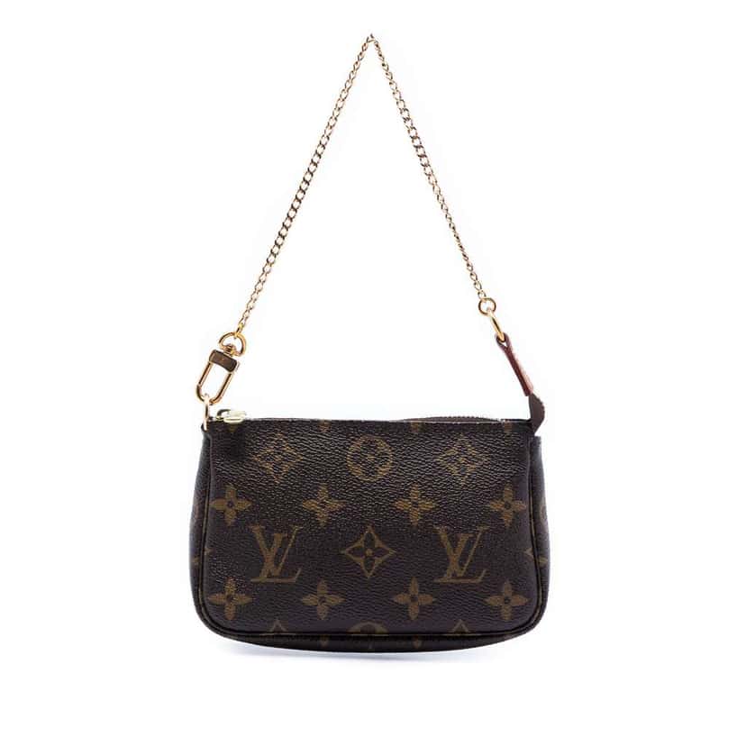 Louis Vuitton Monogram Mini Pochette Accessoires Brown Very good condition - Front View