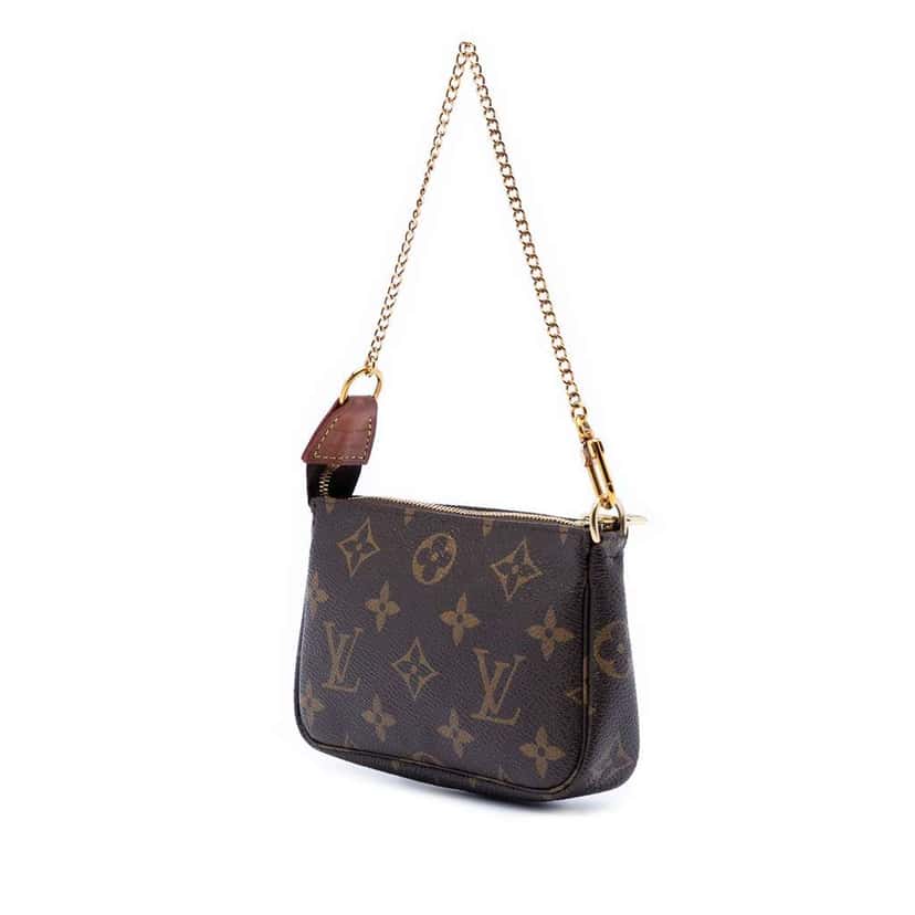 Louis Vuitton Monogram Mini Pochette Accessoires Brown Very good condition - Back View