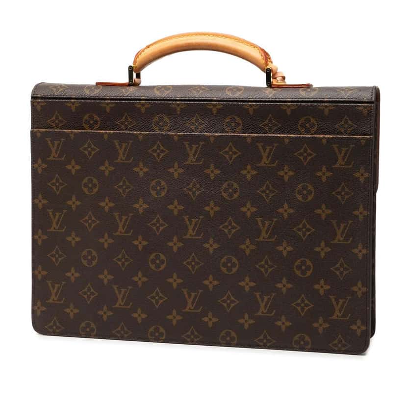 Louis Vuitton Monogram Serviette Conseiller Brown Good condition - Back View