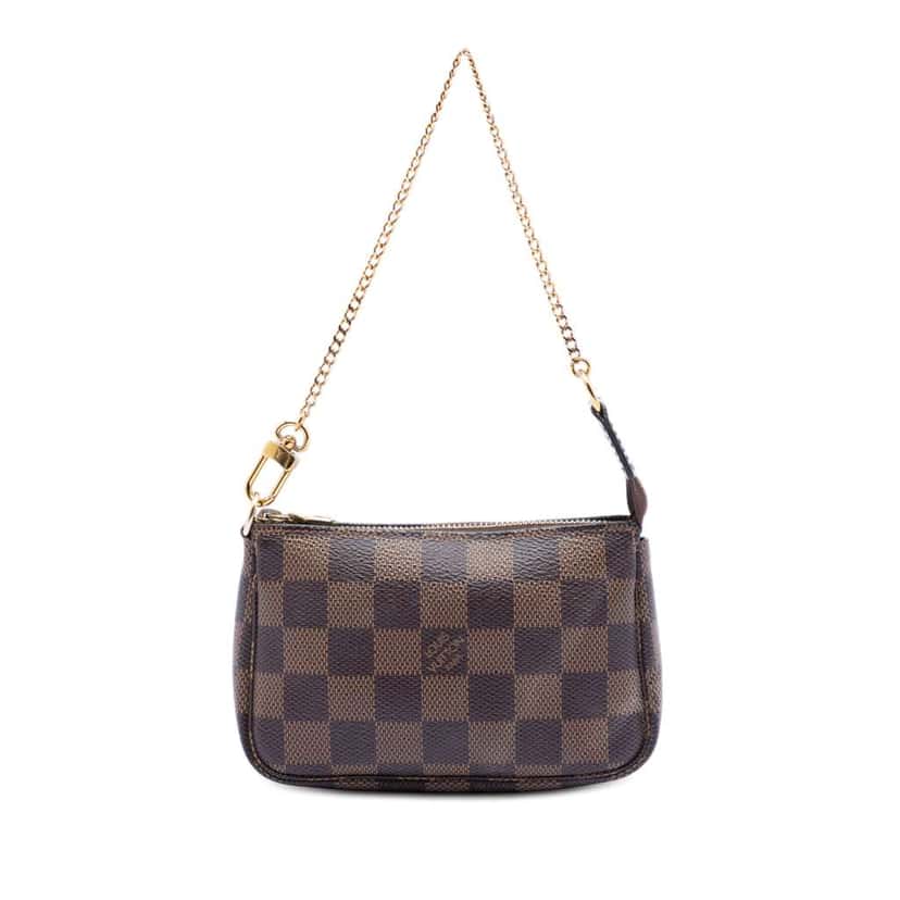 Louis Vuitton Damier Ebene Mini Pochette Accessoires Brown Very good condition - Front View