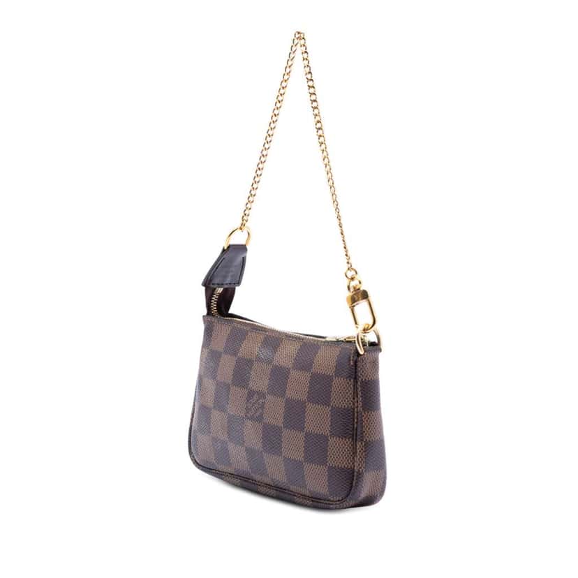 Louis Vuitton Damier Ebene Mini Pochette Accessoires Brown Very good condition - Back View