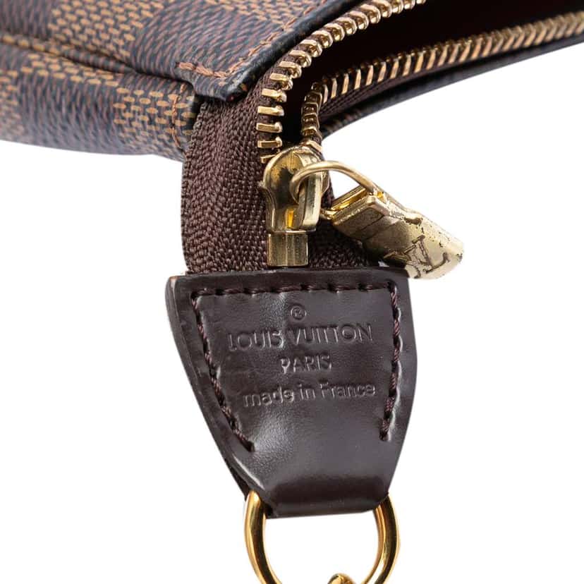 Louis Vuitton Damier Ebene Mini Pochette Accessoires Brown Very good condition - Box View